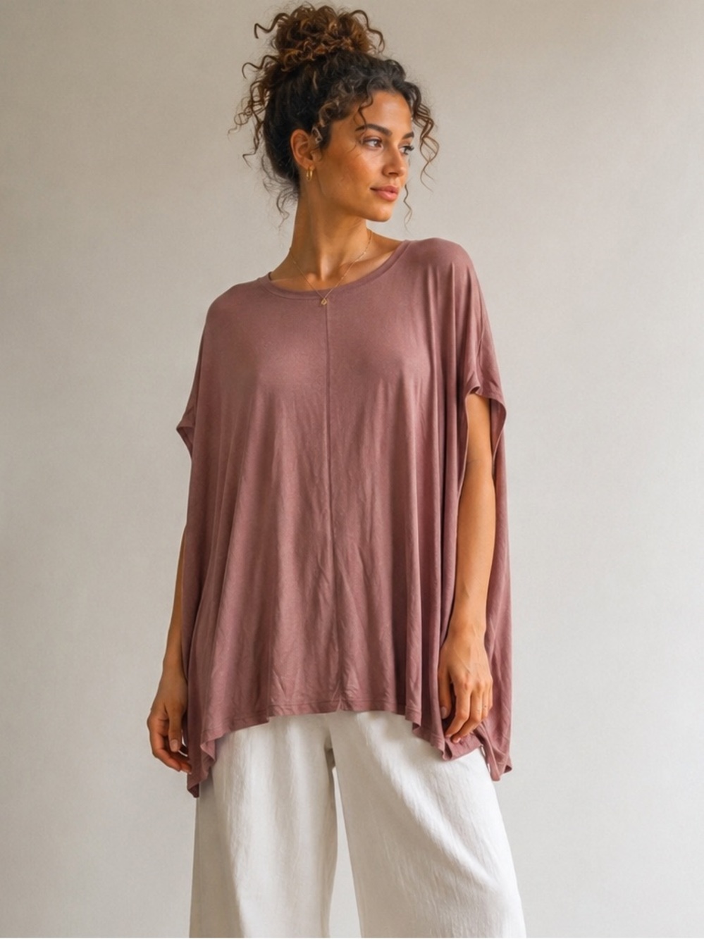NWT Easel Poncho Top